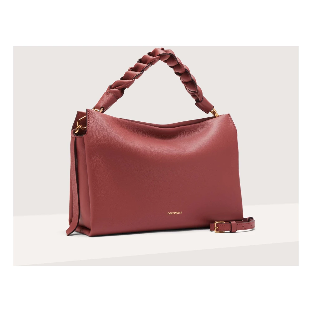 Coccinelle Leren handtas in klassieke stijl Red Dames
