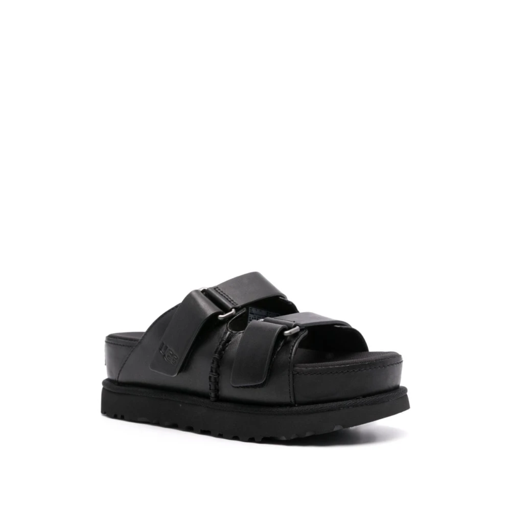 UGG Svarta platta skor Goldenstar Hi Slide Black, Dam