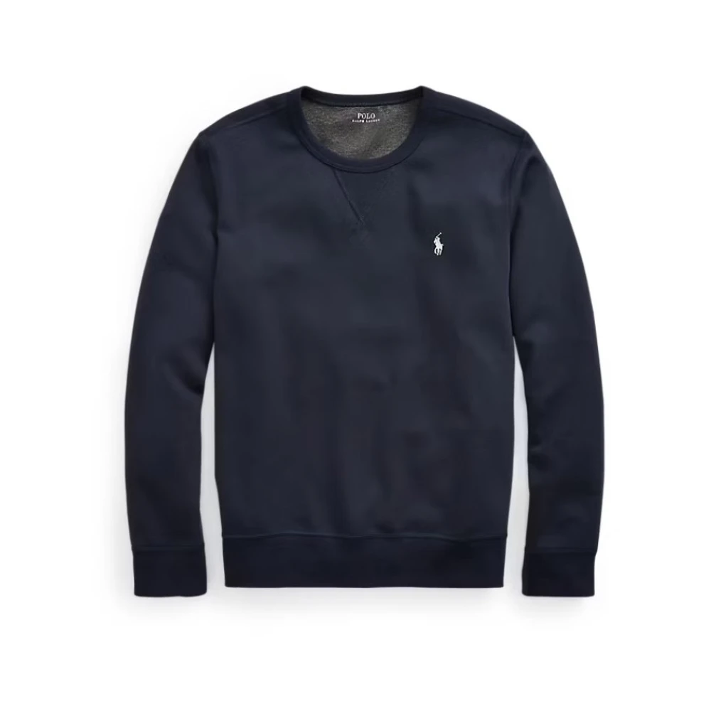 Polo Ralph Lauren Herr Blå Sweatshirts & Hoodies L, Bomull, Långärmad Klassisk Logot-Shirt