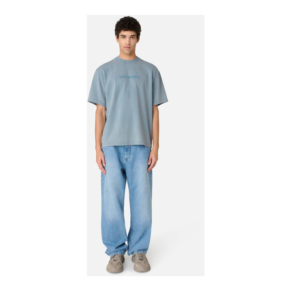 Axel Arigato Distort T-Shirt Blue Heren