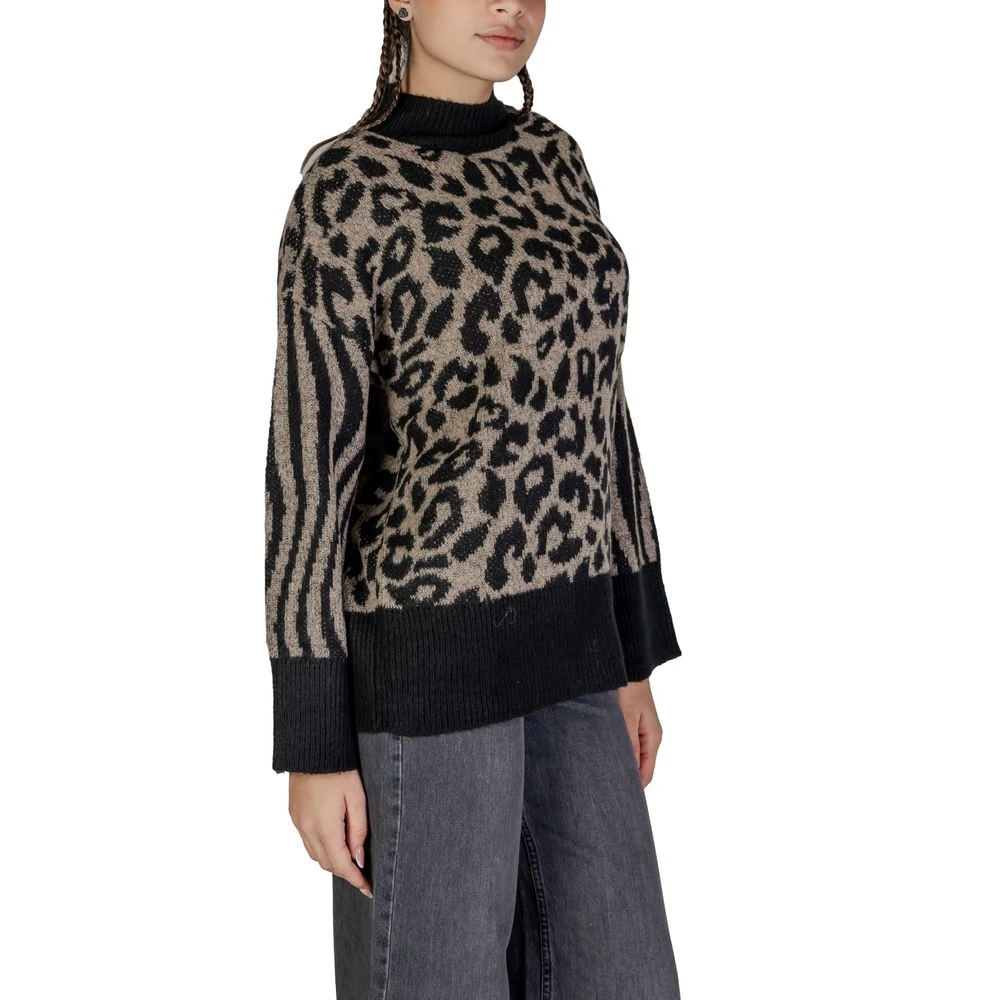 Vero Moda Beige Acryl Trui Herfst Winter Collectie Black Dames