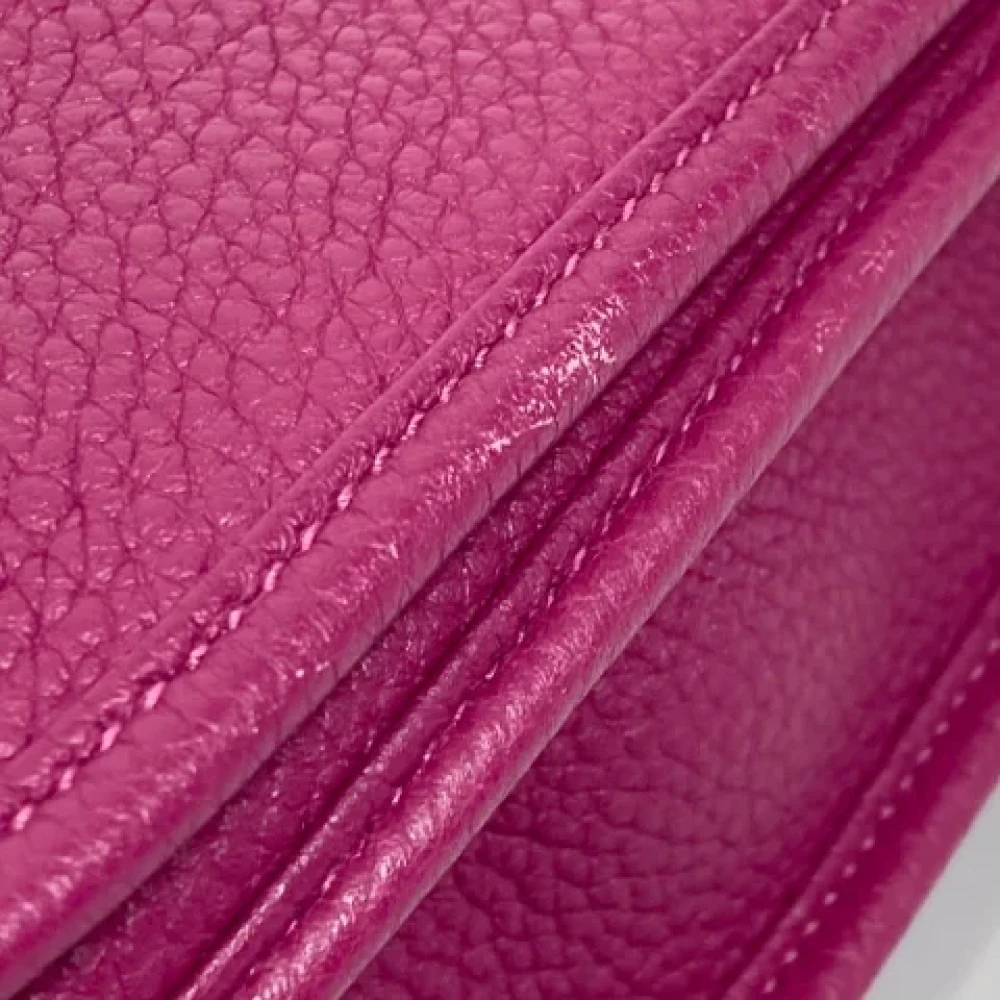 Hermès Vintage Pre-owned Leather shoulder-bags Purple Dames