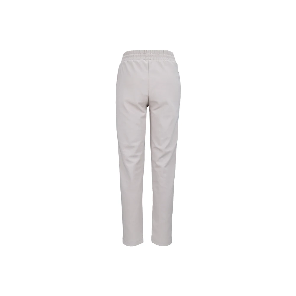 Woolrich Elastische dames sweatpants met zijzakken Gray Dames