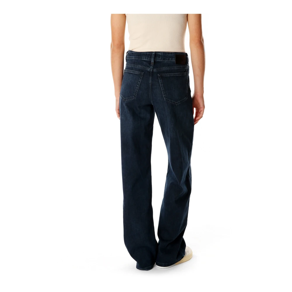 drykorn Wijde Jeans met Middelhoge Taille Blue Dames