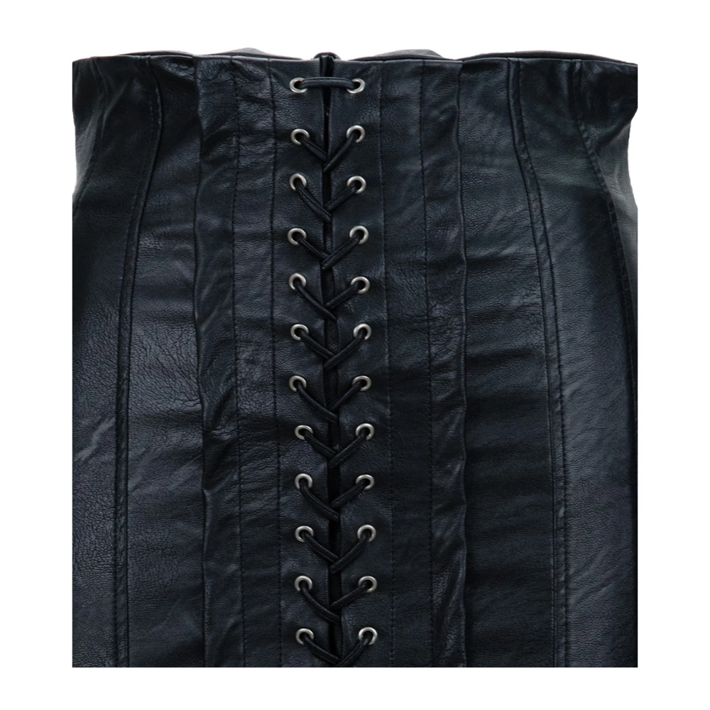 Aniye By Korte Jurk met Vierkante Halslijn Black Dames