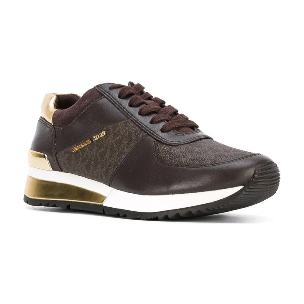 Michael Kors Wrap Sneakers Dames Schoenen Bruin