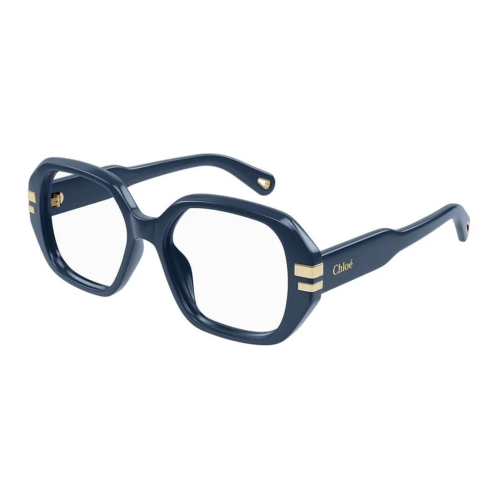 Chloé Women's Blue Glasses, 53 Mm, Square Glasses