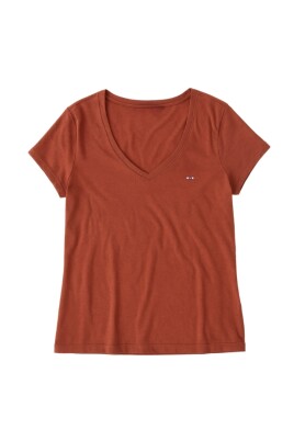 v-hals-t-shirt-med-broderet-logo