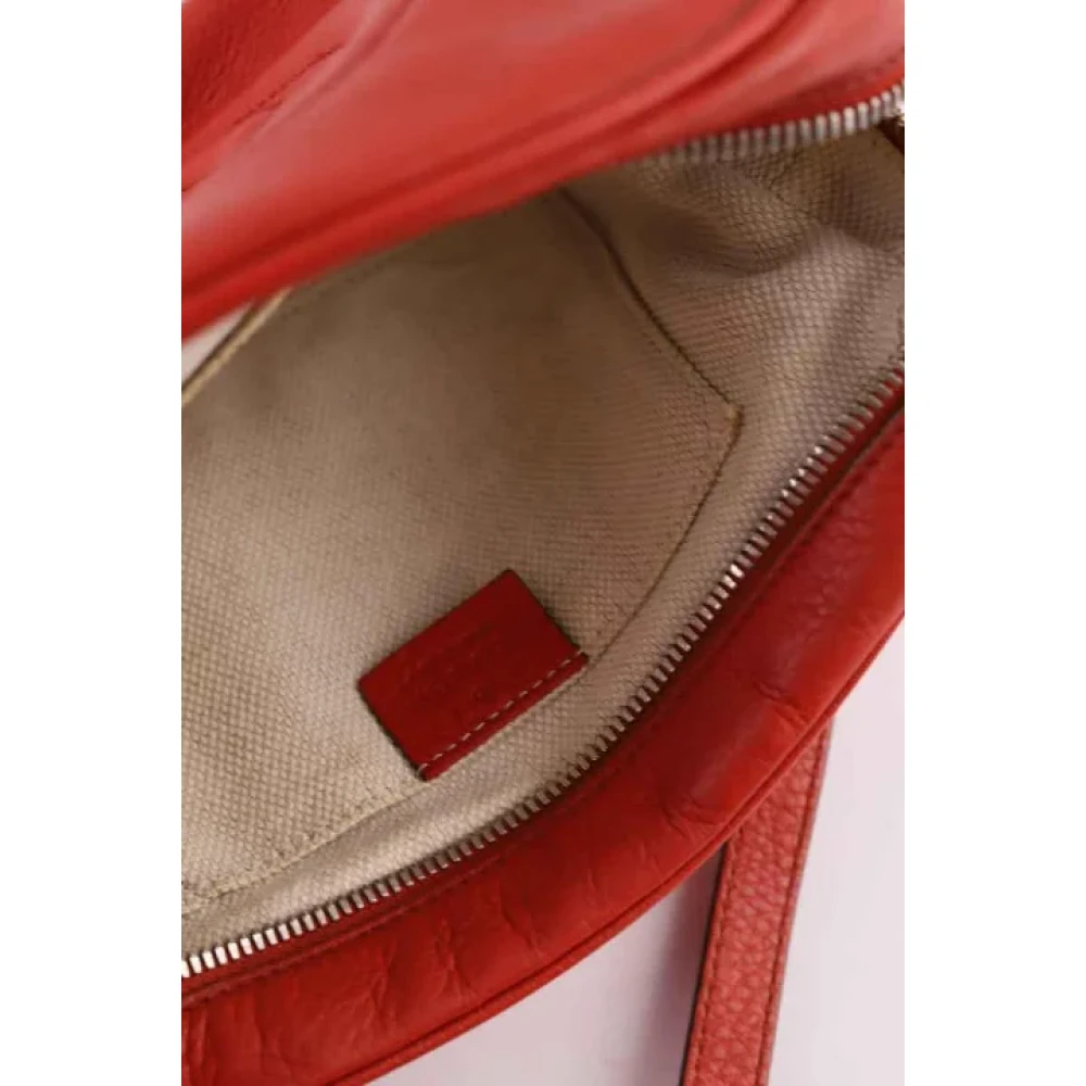 Gucci Vintage Pre-owned Leather gucci-bags Red Dames