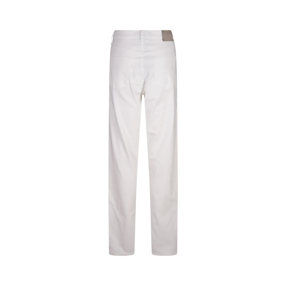 Jacob Cohën Witte Stretch Katoen Denim Jeans White Dames