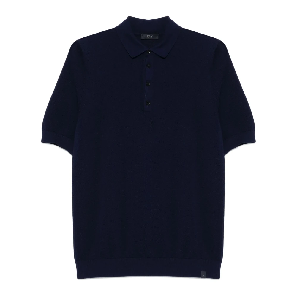 Fay - Tops > Polo Shirts - Blue - Fay - Modalova