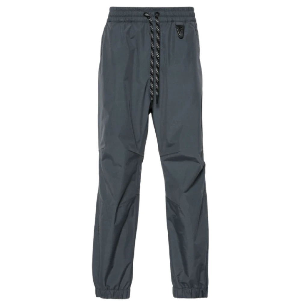 Moncler Men's Gray Logo-Embossed Windproof Track Pants