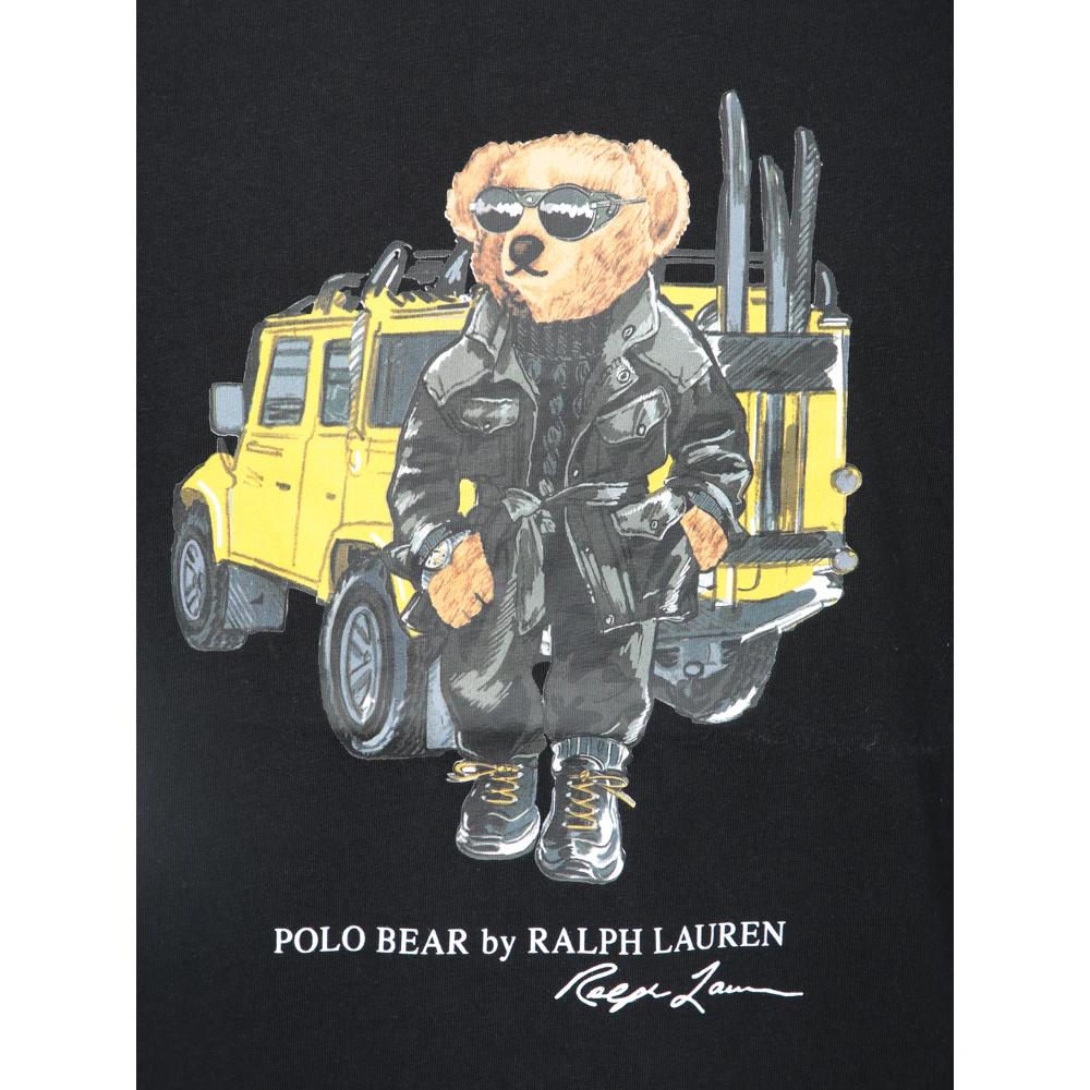 Polo Ralph Lauren Crew Neck Polo Bear T-shirt Black Heren
