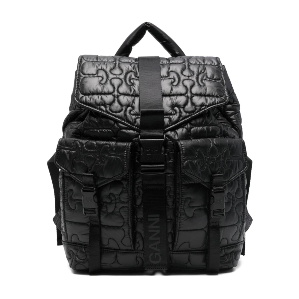 Ganni Women's Black Backpacks, One Size, Bags..
