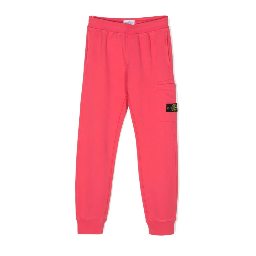 Stone Island Pink Sweatpants, Male, 2 Y, Pantalone Sportivo