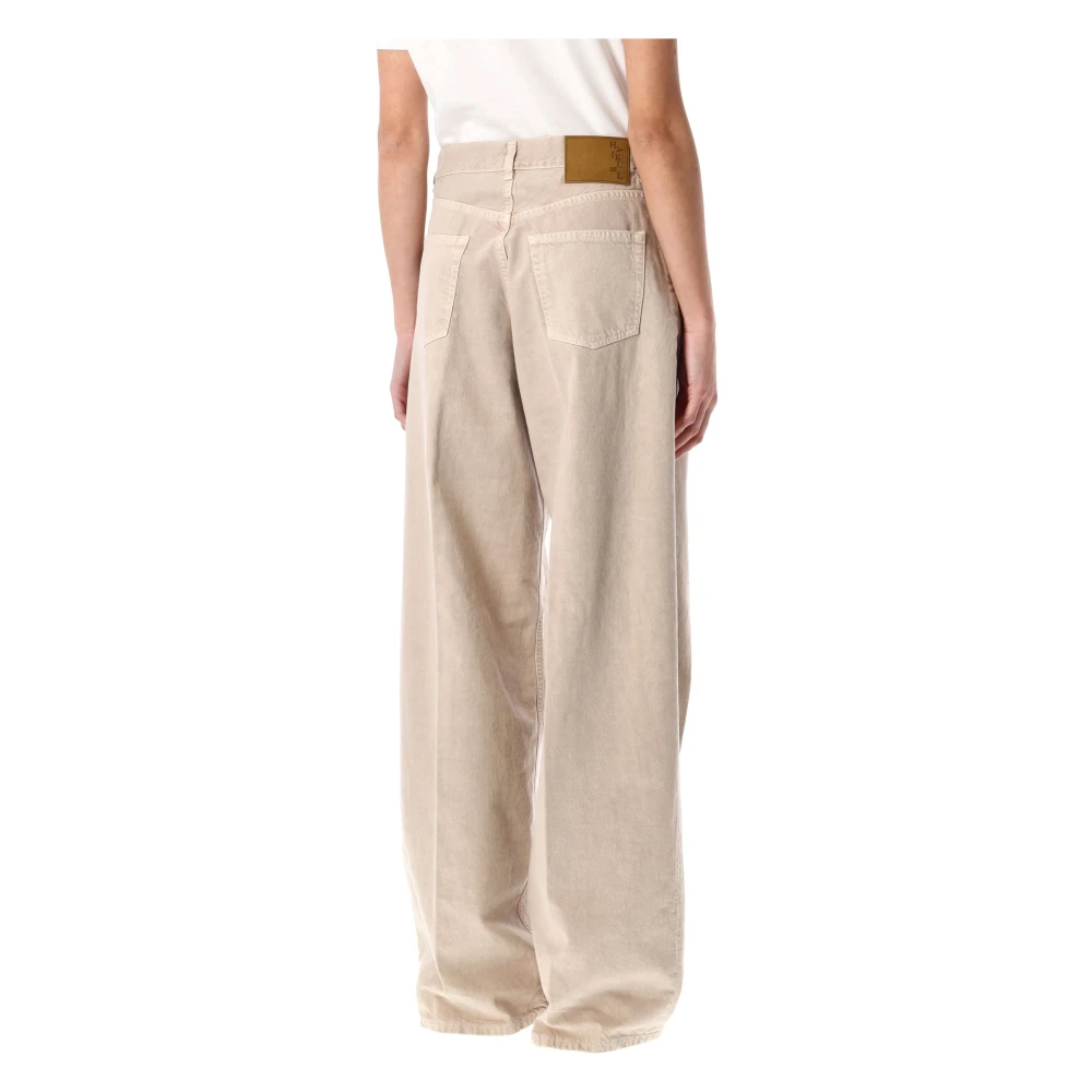 Haikure Bethany Twill Wide Jeans Beige Dames