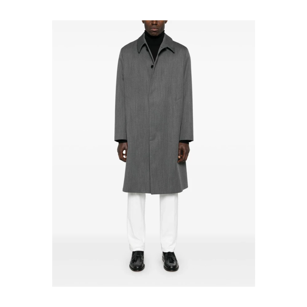 Lardini Donkergrijze Jas Iv23224 Ivam63553 Gray Heren
