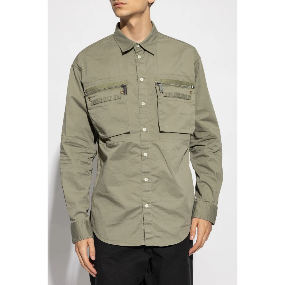 Dsquared2 Overhemd met zakken Green Heren