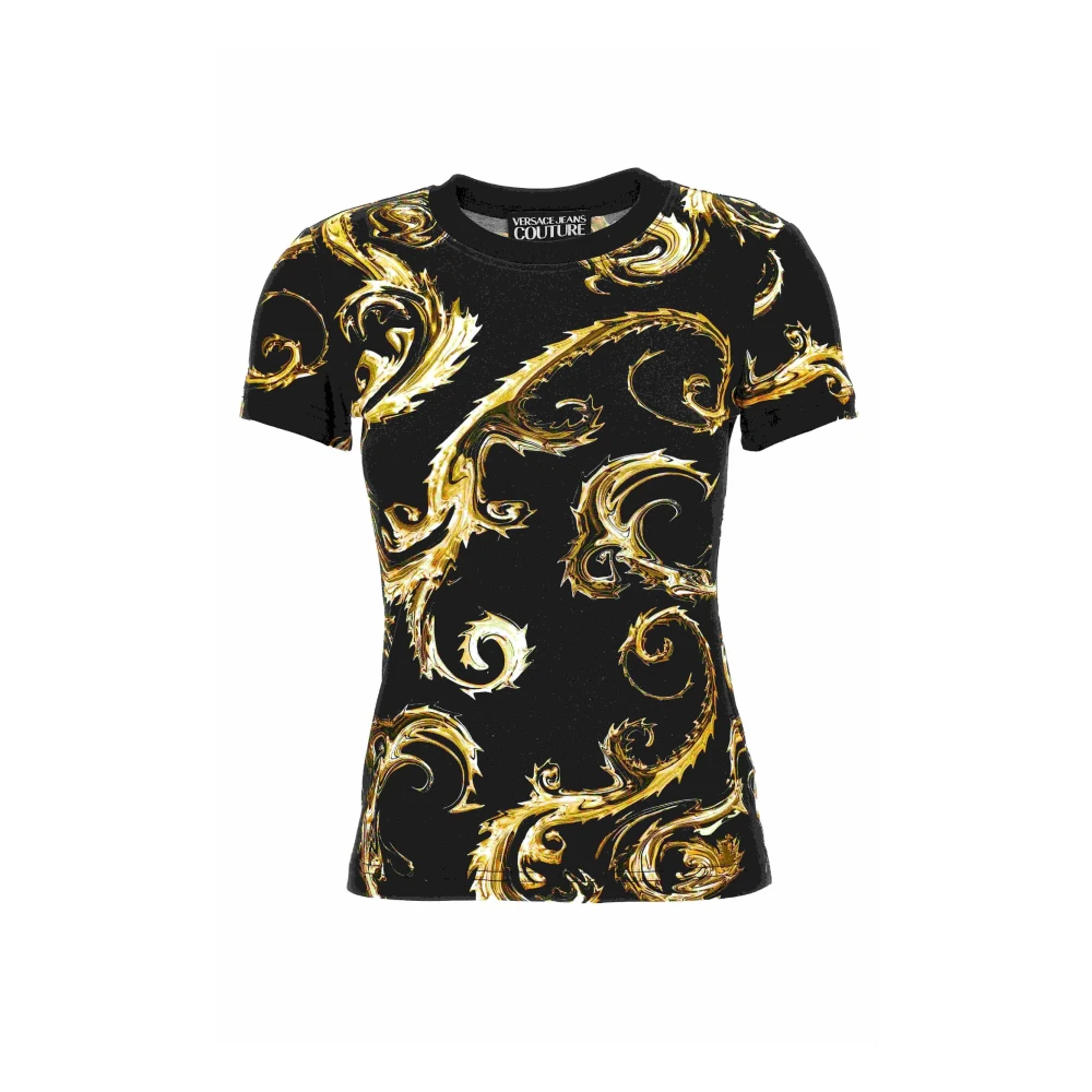 Versace Jeans Couture T-shirts en Polos Black Dames