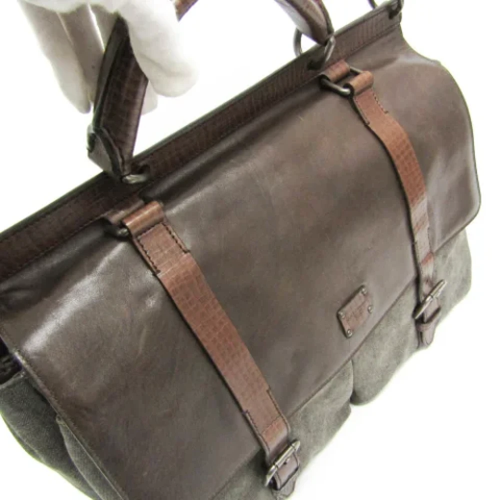 Dolce & Gabbana Pre-owned Leather handbags Brown Dames