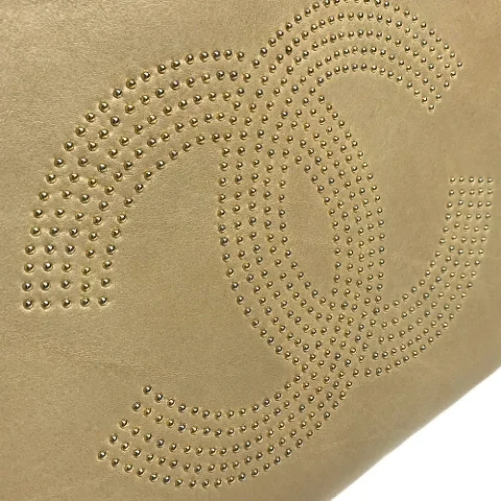 Chanel Vintage Pre-owned Leather chanel-bags Yellow Dames