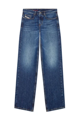 Blå Bomullsdenim Jeans med Logopatch