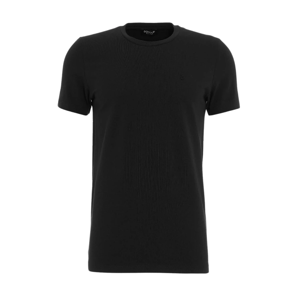 Dondup Uomo Nero - T-Shirt Classica Girocollo - Tops - S
