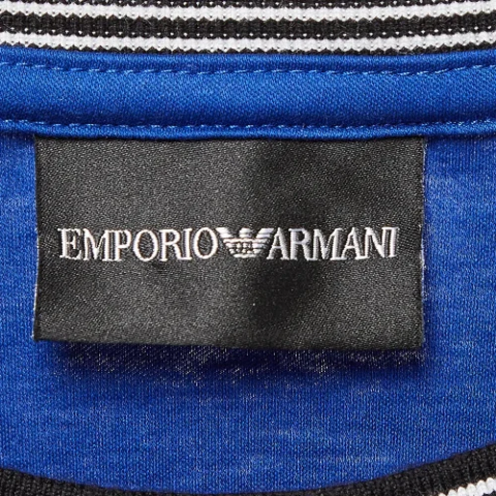 Armani Pre-owned Cotton tops Blue Heren