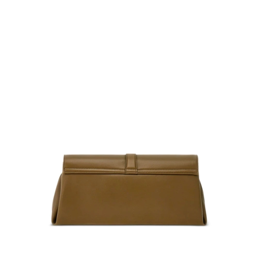 Salvatore Ferragamo Olijfgroene Schoudertas met Gouden Hardware Green Dames