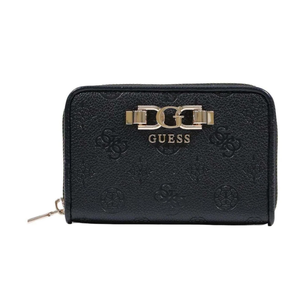 Guess Women's Black Anise Slg Medium Zip Around - Wallets & Cardholders - One Size - Accessories