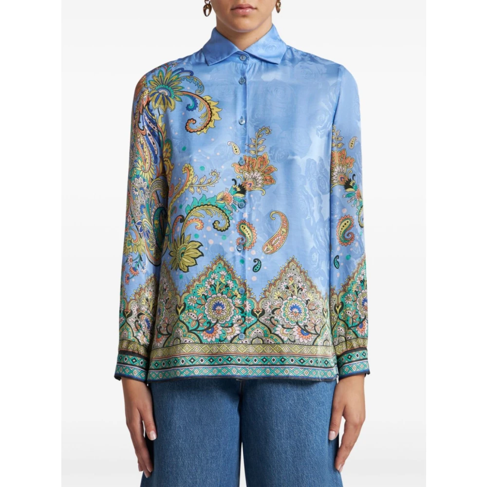 ETRO Stijlvolle Overhemden Collectie Blue Dames