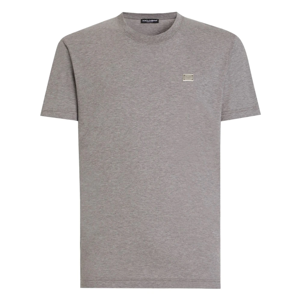 Dolce & Gabbana Grijze T-shirts en Polos Gray Heren