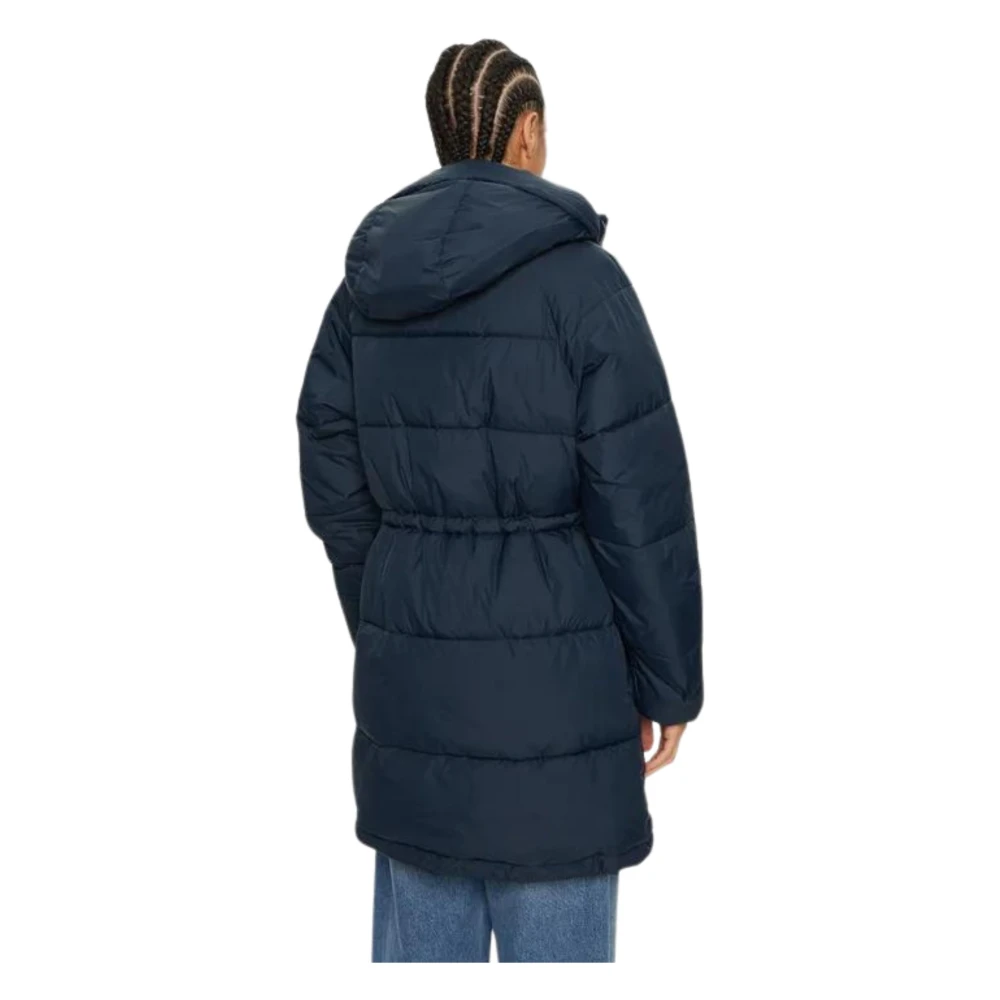 Tommy Hilfiger Blauwe Jas met Verstelbare Capuchon Blue Dames