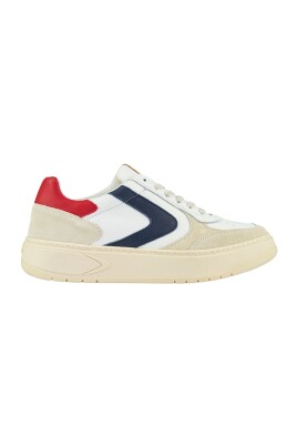 white-leather-sneaker-with-red-and-blue-details