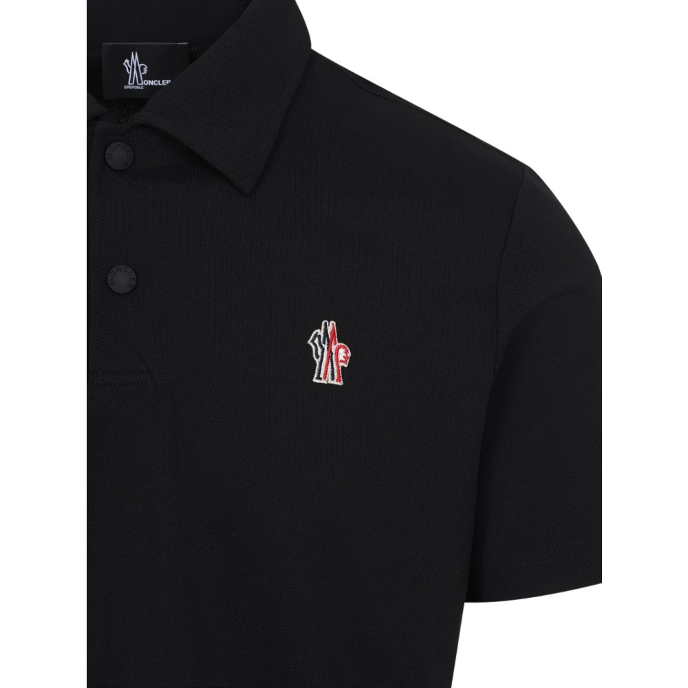 Moncler Zwarte T-shirts en Polos Grenoble Stijl Black Heren