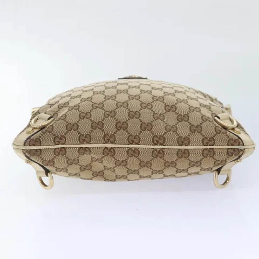 Gucci Vintage Pre-owned Canvas gucci-bags Beige Dames