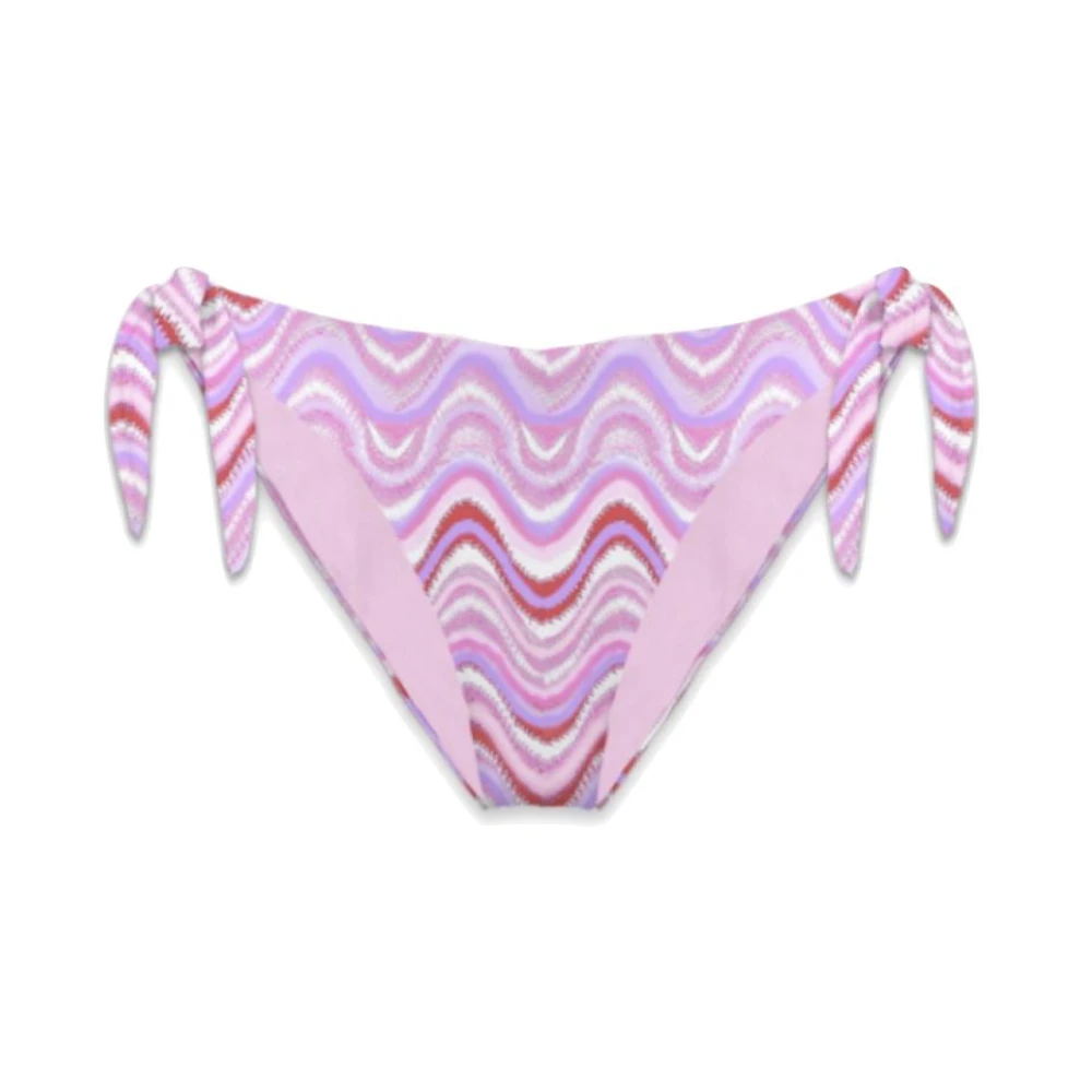 MC2 Saint Barth Dames Bikini Broekje met Golfpatroon Pink Dames