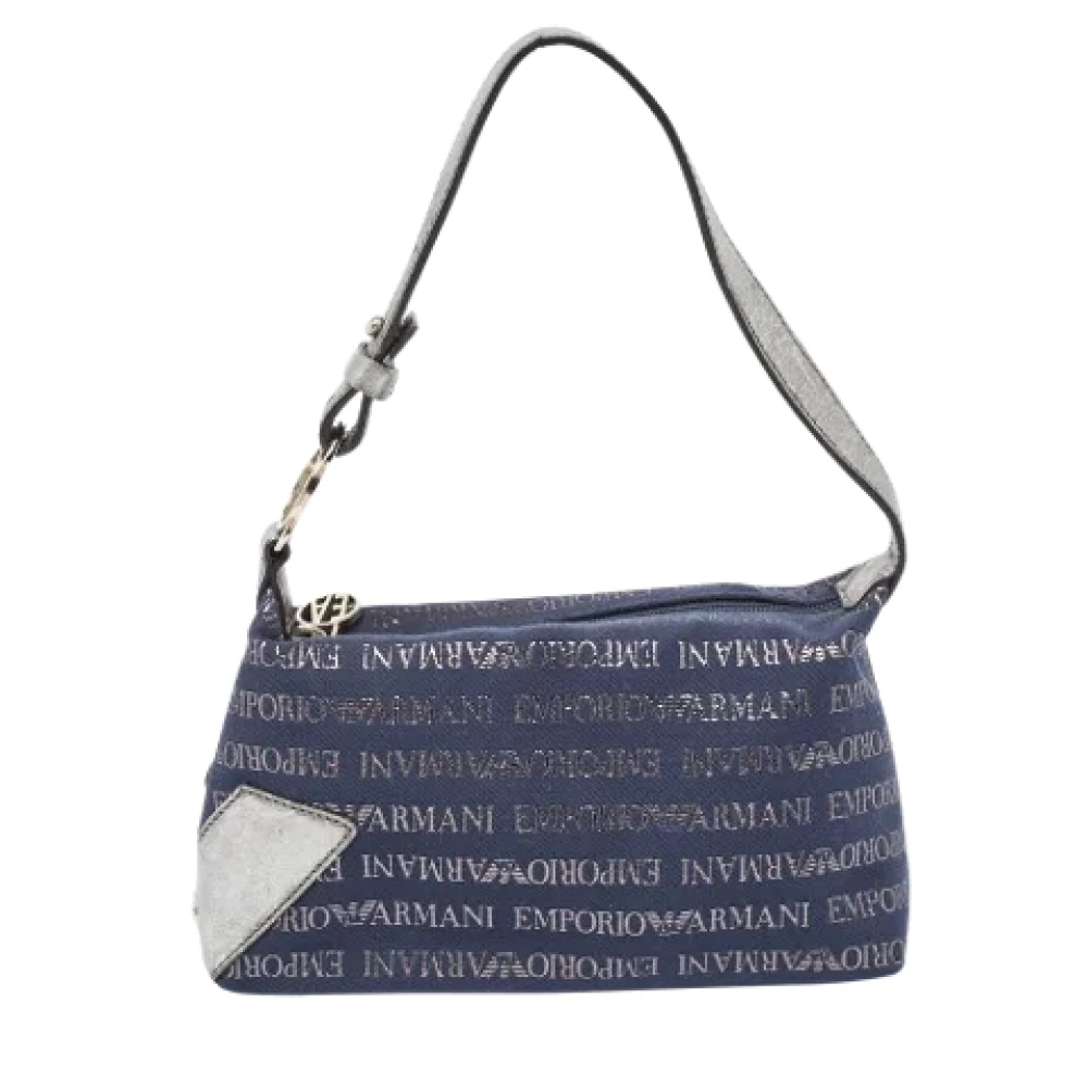 Armani Pre-owned Fabric shoulder-bags Blue Dames