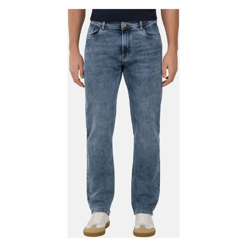 Boggi Milano Stretch Denim Jeans Blue Heren