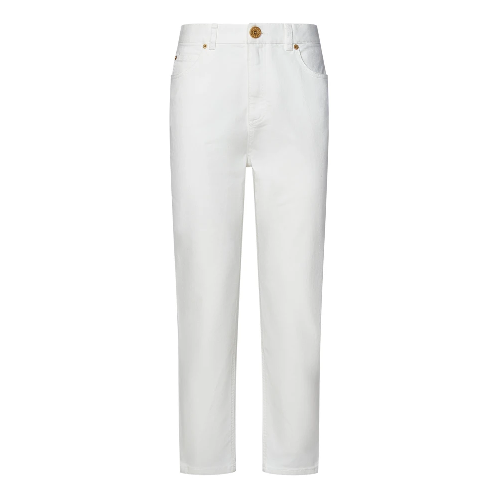 Balmain Straight Jeans White Dames