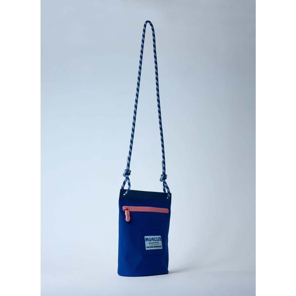 Moncler Crossbody Tas met Logo Patch Blue Heren
