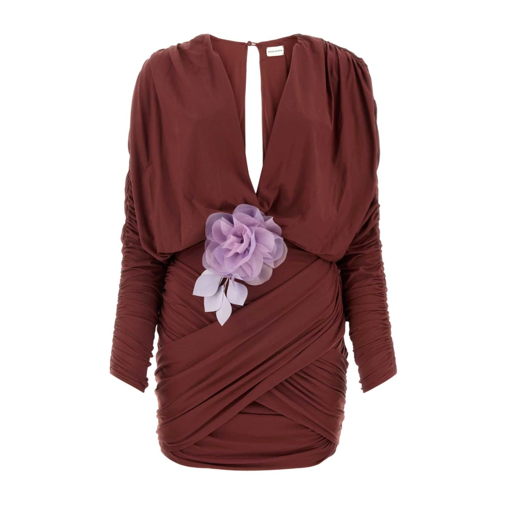 Magda Butrym Bordeaux Mini Jurk Red Dames