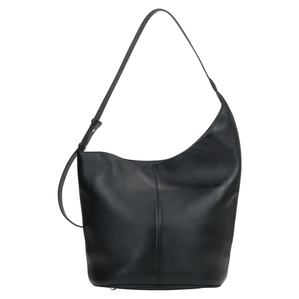Estro Women's Black Hobo Shopper Bag - Shoulder Bags - One Size - Bags