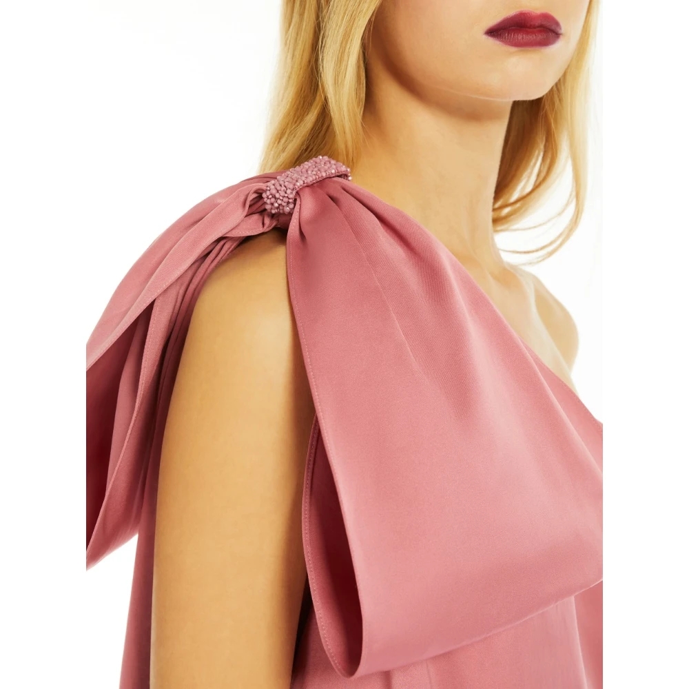 Max Mara Roze Jurken Regular Fit Pink Dames