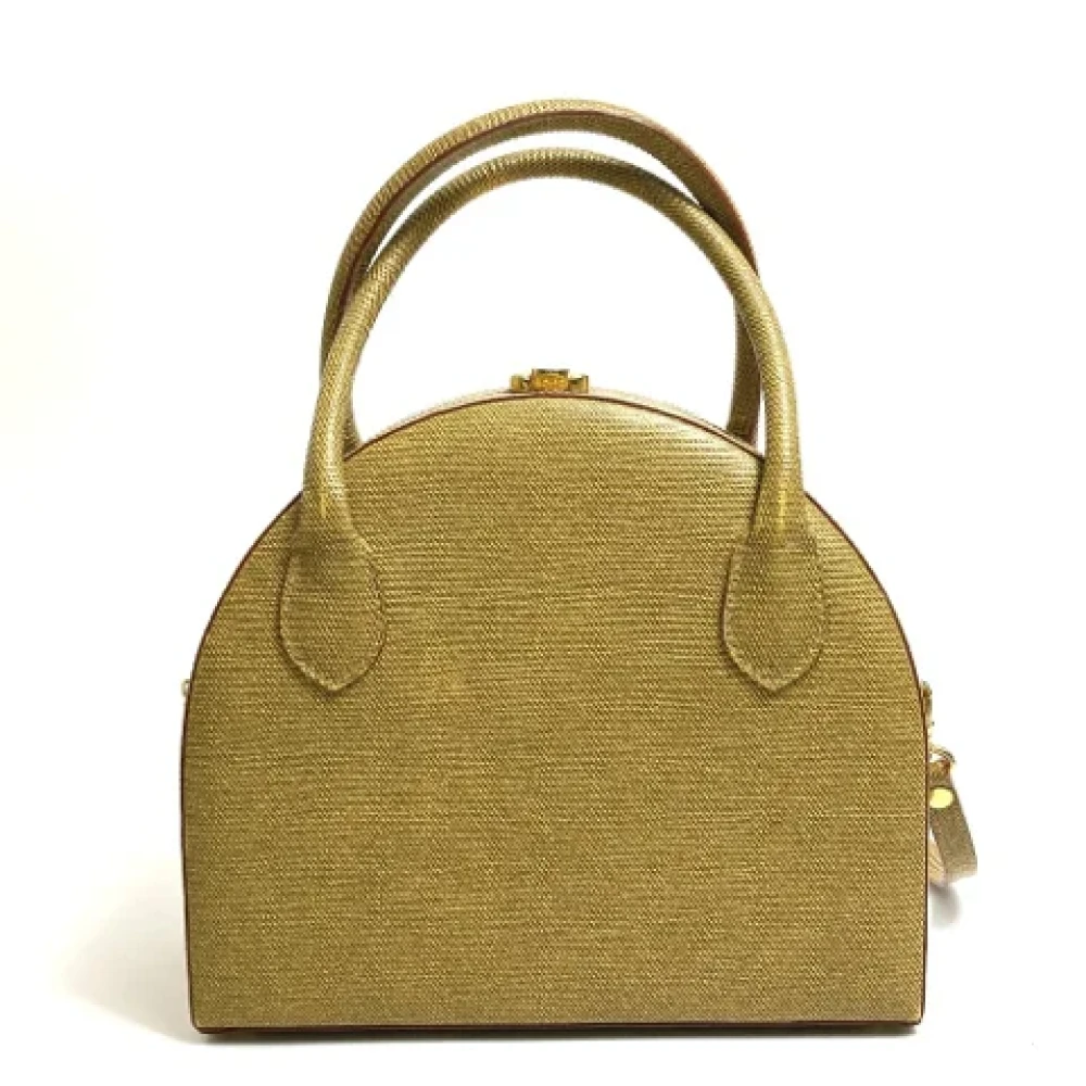 Fendi Vintage Pre-owned Leather fendi-bags Beige Dames