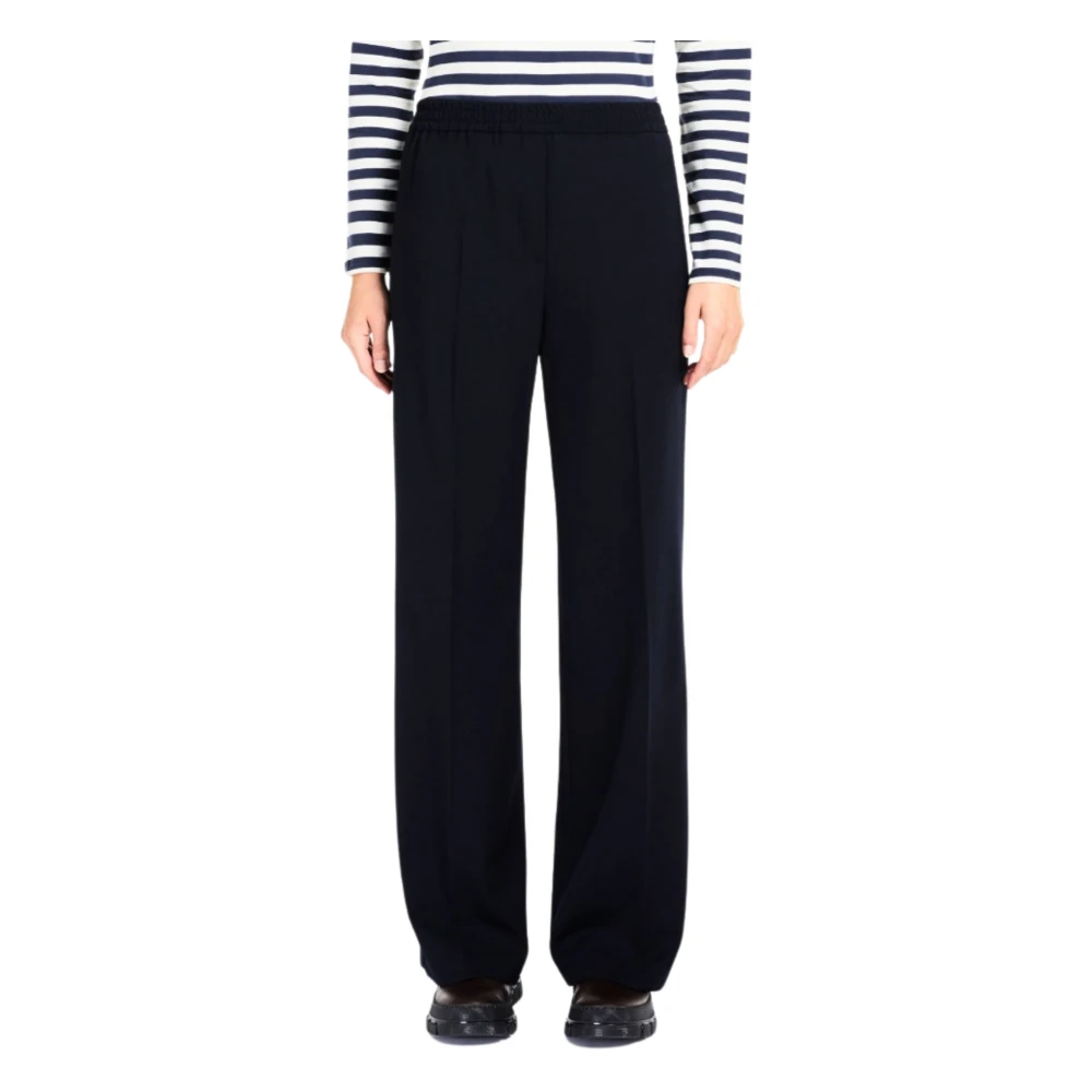 Max Mara Weekend Zwarte broek met rechte pijpen Black Dames