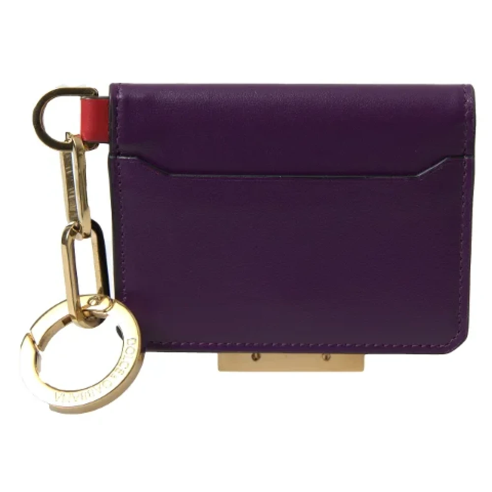 Dolce & Gabbana Pre-owned Canvas wallets Purple Dames