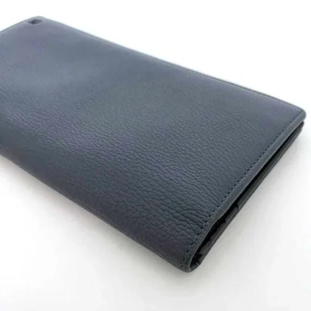Loewe Pre-owned Leather wallets Blue Dames