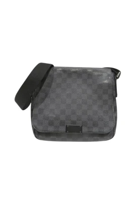 Pre-owned District PM Damier Graphite Axelremsväska