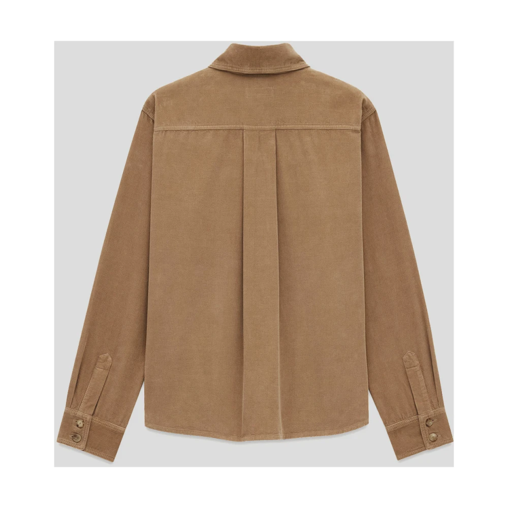 Saint Laurent Corduroy Overshirt Brown Heren